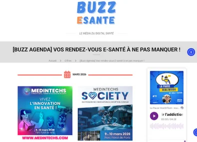 Buzz Agenda - Vos rendez-vous E-santé à ne pas manquer !